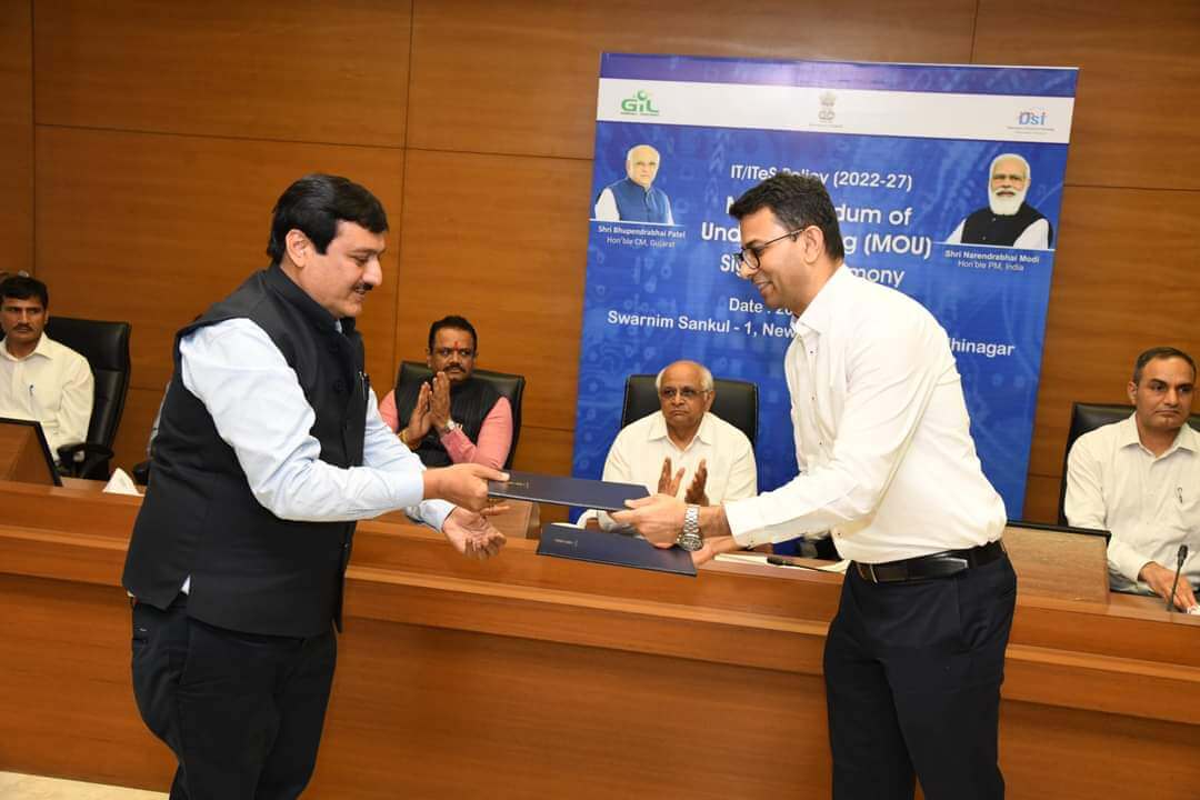 STTL signed an MoU under the new IT policy 2022-27 with Govt. of Gujarat STTL signed an MoU under the new IT policy 2022-27 with Govt. of Gujarat